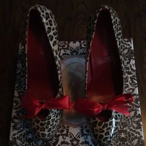 Bordello Cheetah Print Heels